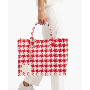 NWT Sandro Kasbah Tweed Tote Herringbone Houndstooth